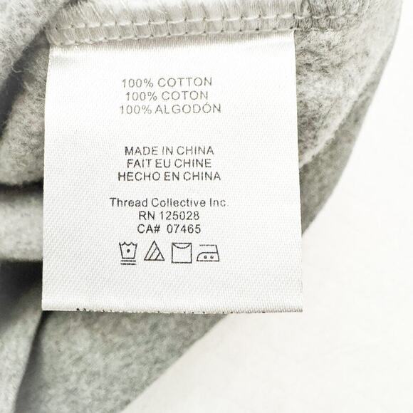 Psycho Bunny Crewneck Gray Sweatshirt Top B6S787B1FL Size XS MINT - Picture 5 of 7